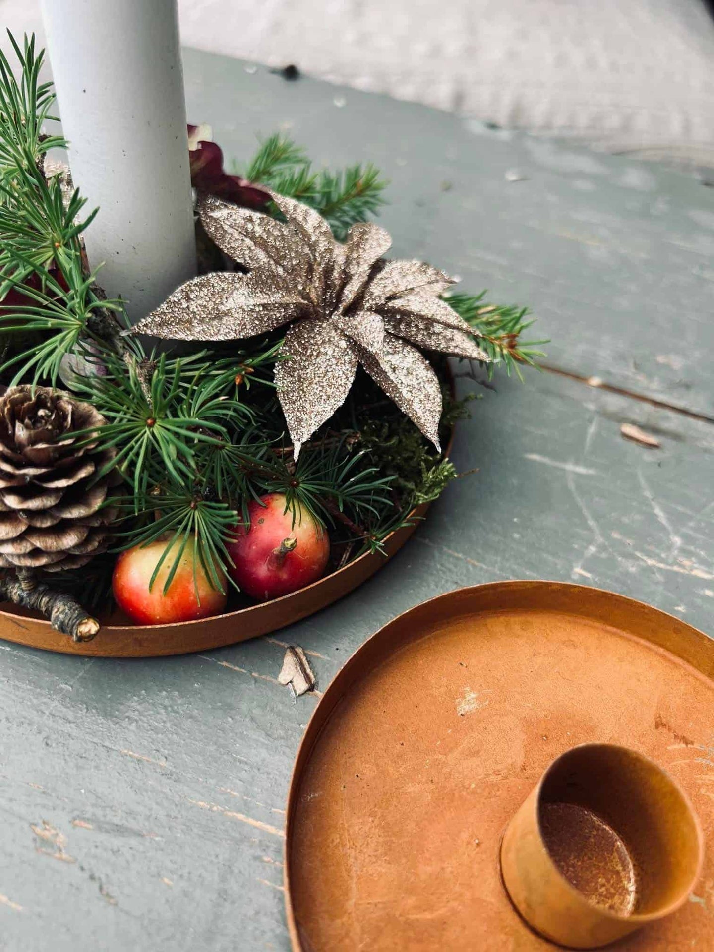 Lysestage Rust - dia 10cm - VIAMAJA.DK