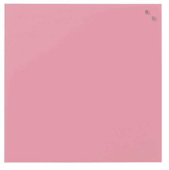 Magnetisk Glastavle – Lyserød 45×45 - VIAMAJA.DK