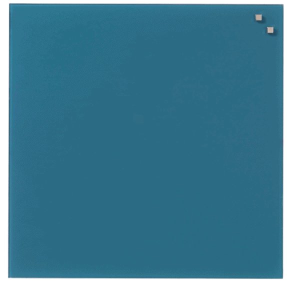 Magnetisk Glastavle - petroleumsblå 45x45 - VIAMAJA.DK