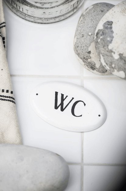 Metalskilt WC - VIAMAJA.DK