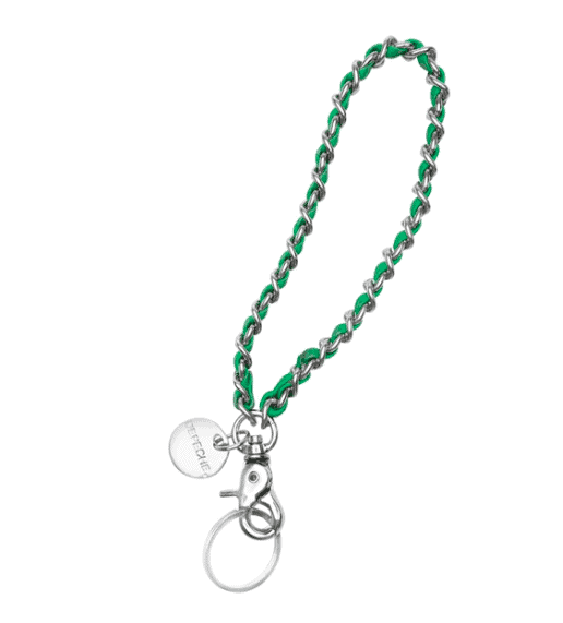 Nøglesnor grøn læder - VIAMAJA.DK