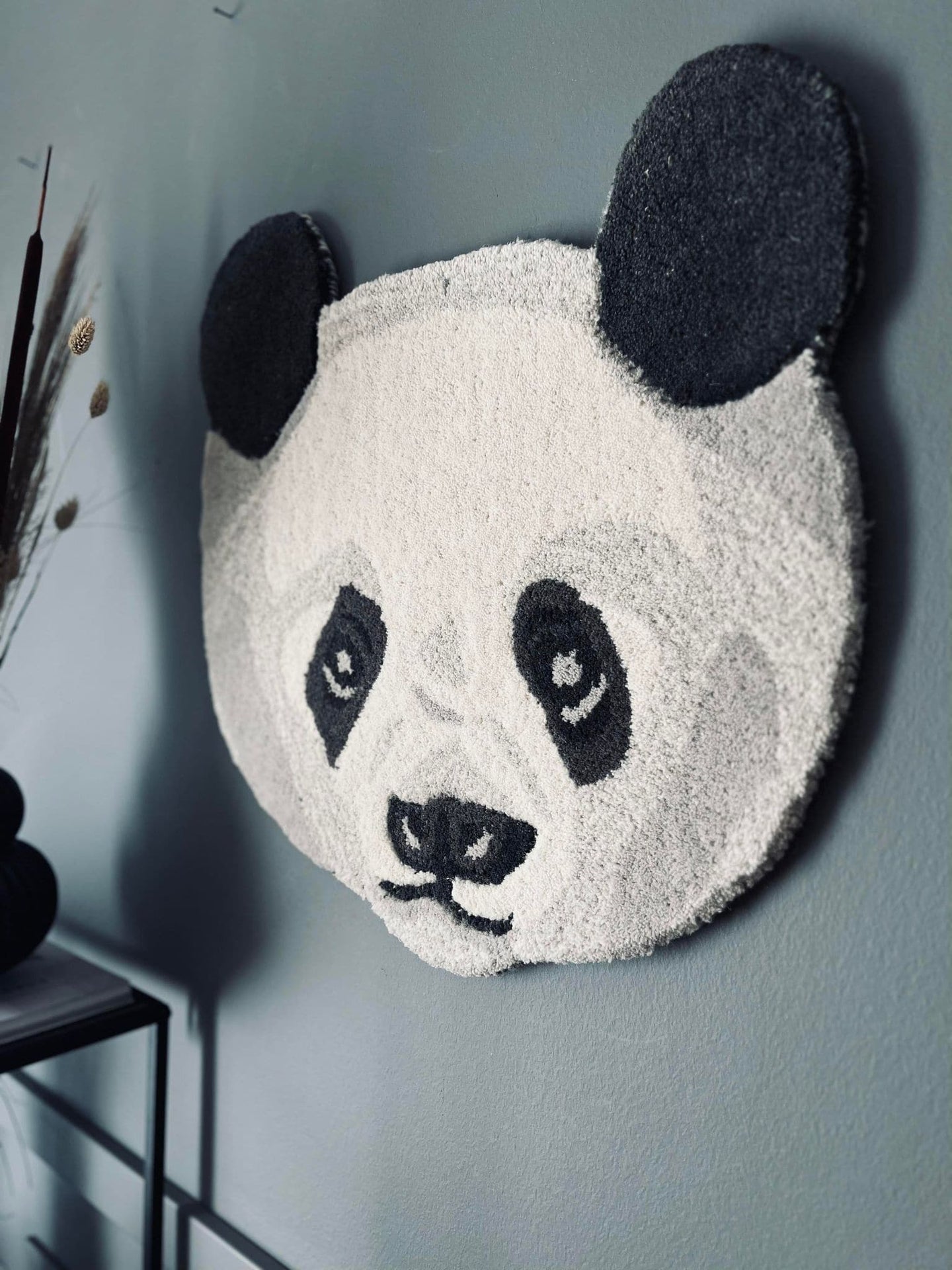 PANDA HOVED I ULD - 50X50 - VIAMAJA.DK
