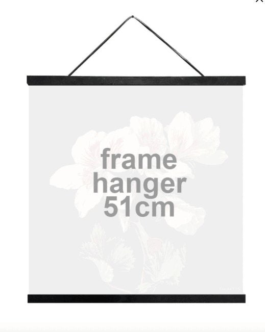 Plakat ophæng med lædersnor – 51cm - VIAMAJA.DK