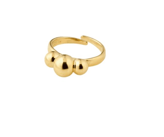 Ring DECO - 14 karat guldbelagt - VIAMAJA.DK