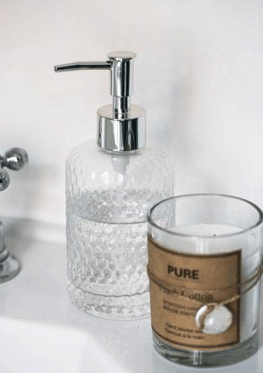 Sæbedispenser klart glas - VIAMAJA.DK