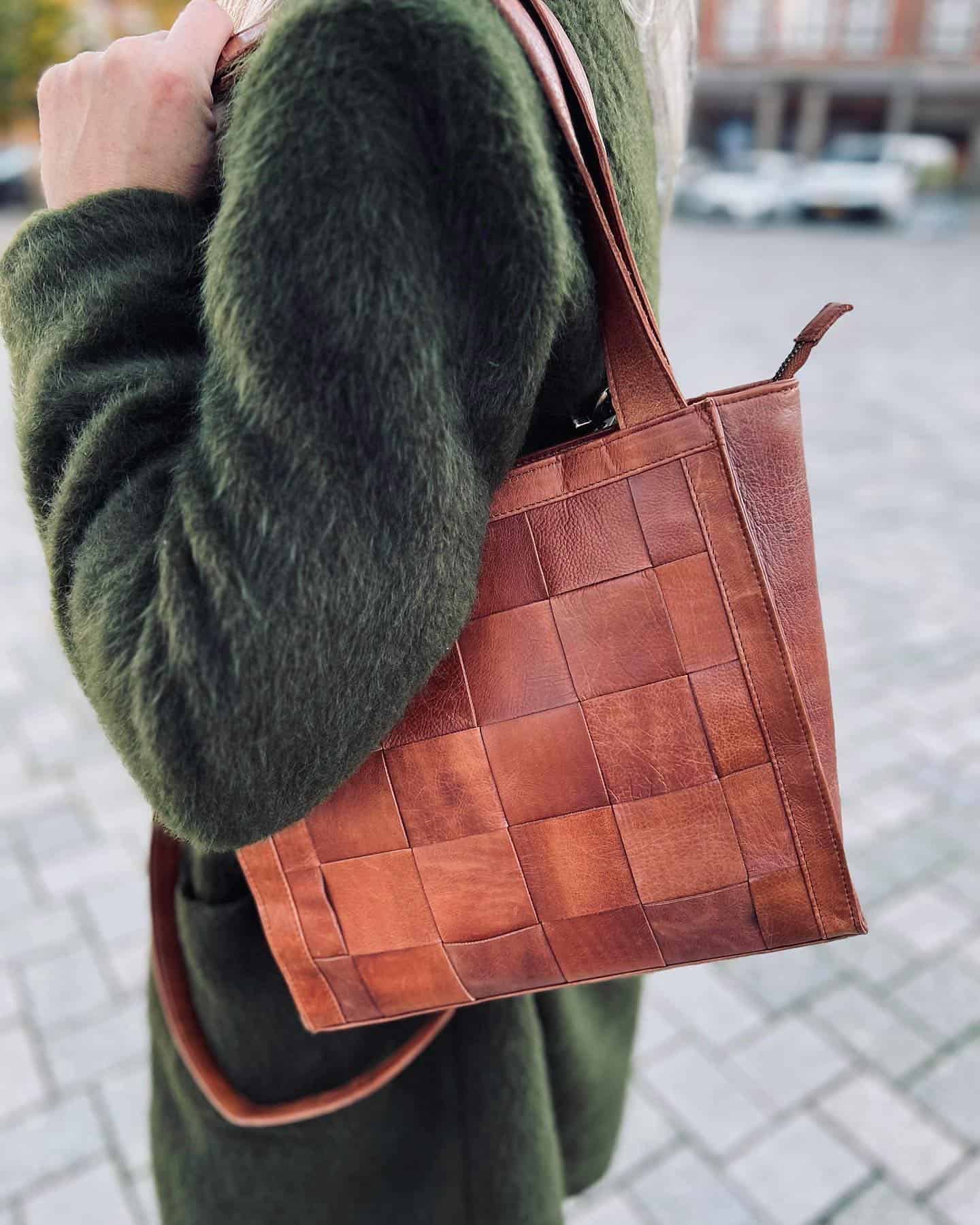Shopper VERO FLET - Walnut - VIAMAJA.DK