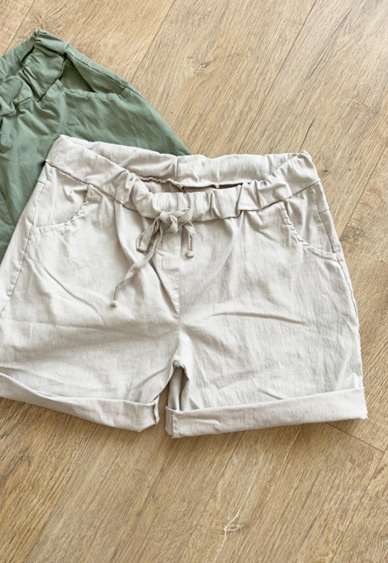 Shorts med stretch – Beige - VIAMAJA.DK