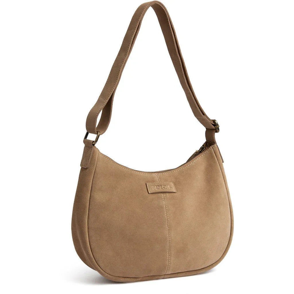 Schultertasche Florence aus Wildleder - Sand