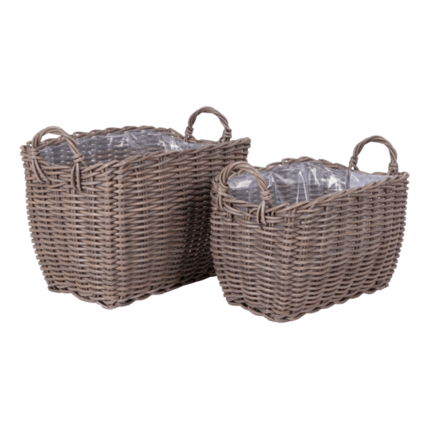 Stor plantekurv i rattan - VIAMAJA