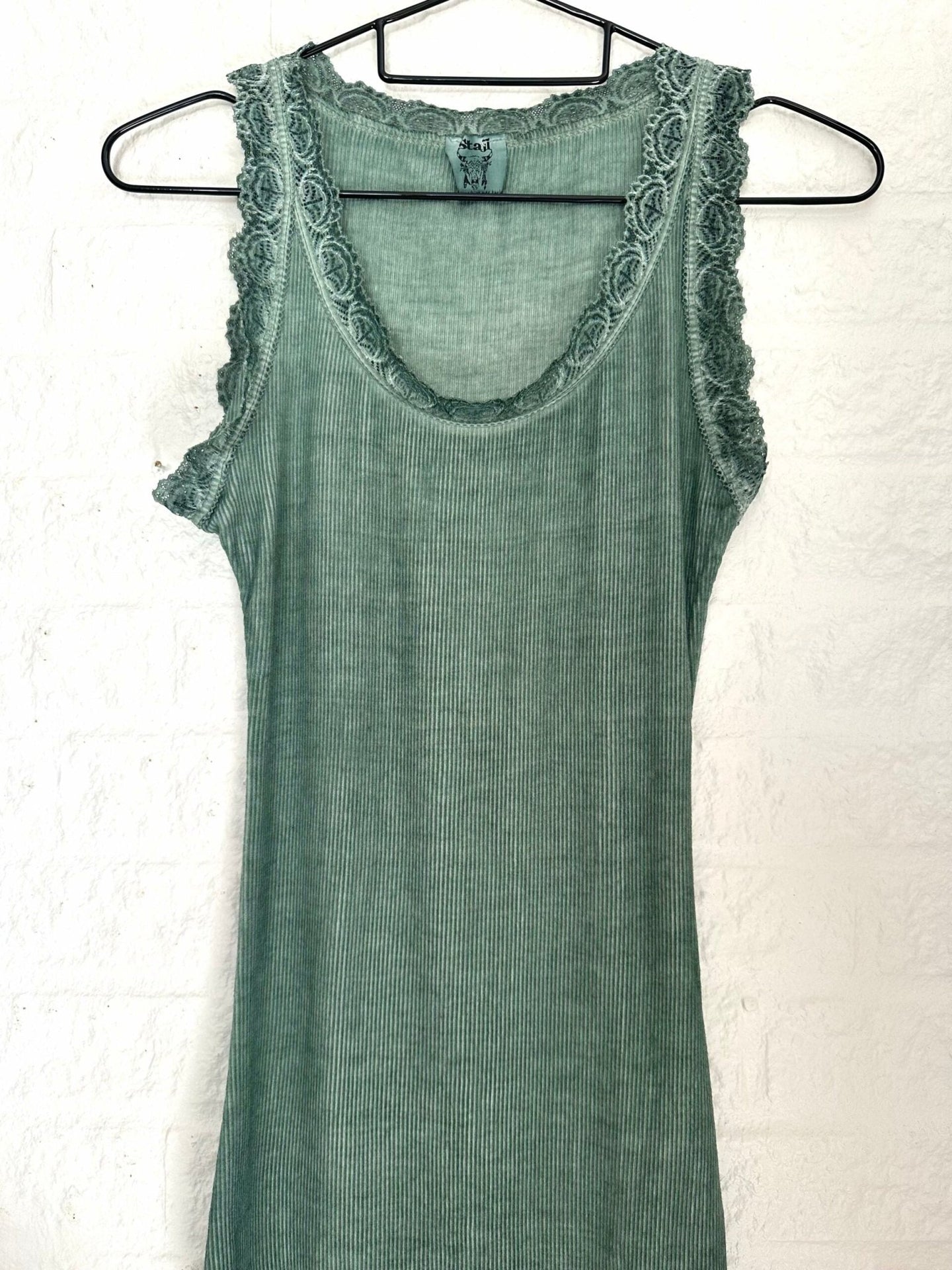 Top med blonde - Daily Dusty green - VIAMAJA.DK