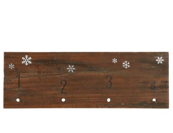 Træskilt adventskalender 1-4 // FÅ ANTAL PÅ LAGER - VIAMAJA.DK