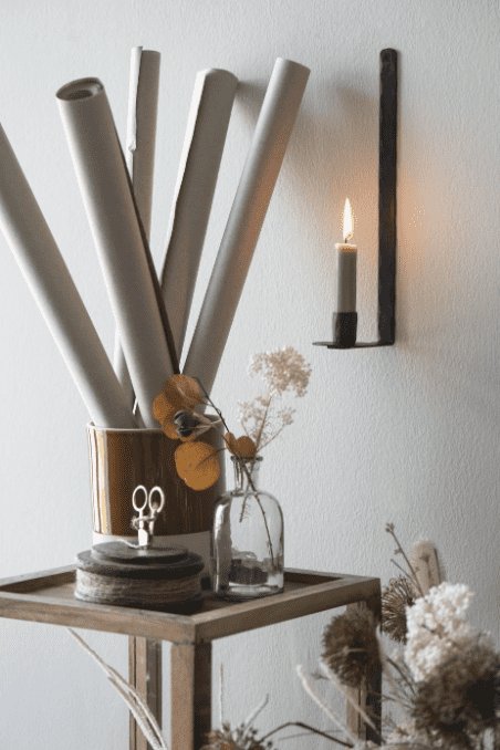 Vægstage t/kronelys - Industriel design - VIAMAJA.DK