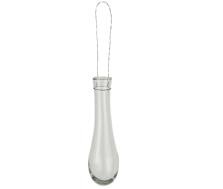 Vase t/ophæng m/wire - mundblæst glas - VIAMAJA.DK