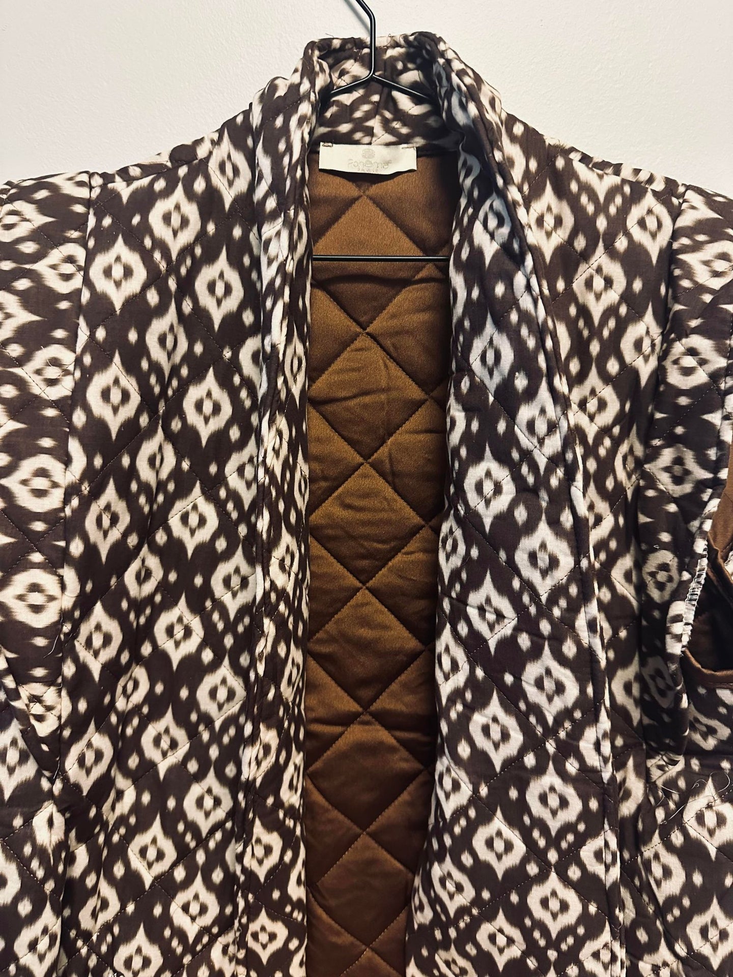 Vest Quilt brun - VIAMAJA.DK