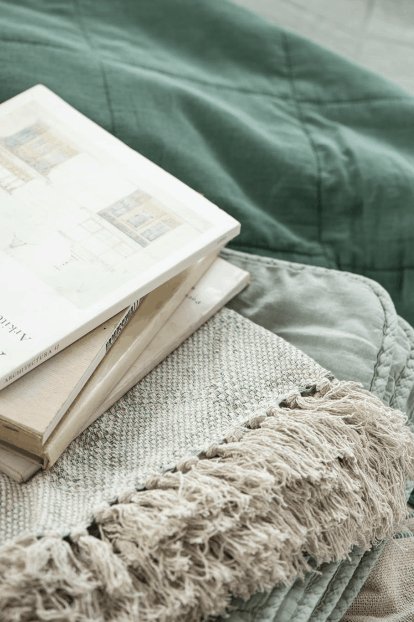 Vintage quilt misty jade - VIAMAJA.DK