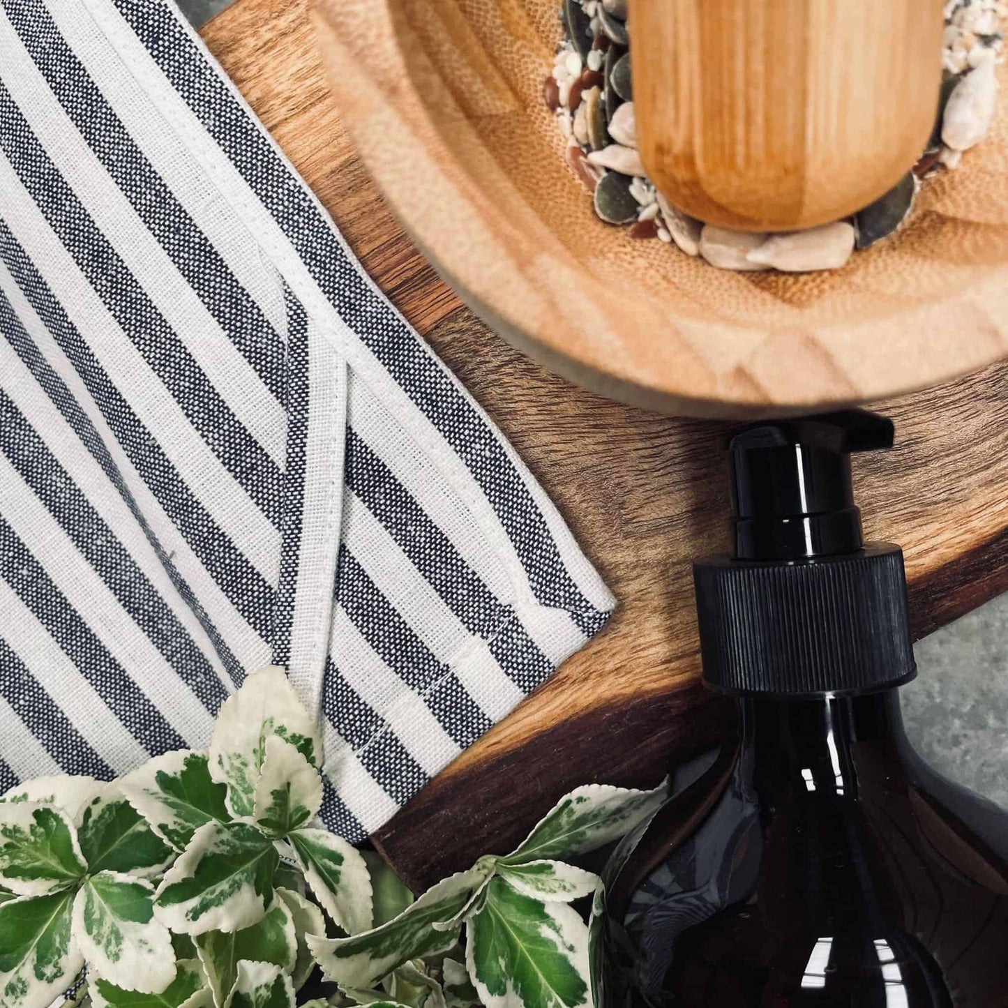 Viskestykke sæt af 3stk – Blå strib - VIAMAJA.DK