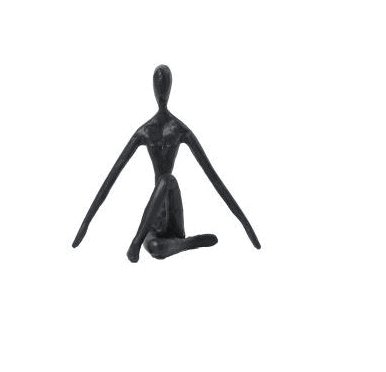 Yoga figur - Sort jern - VIAMAJA.DK