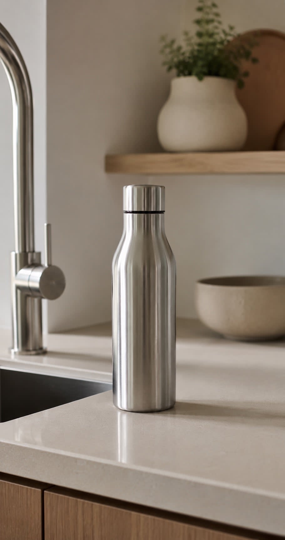 Thermosflasche 450 ml – Alu