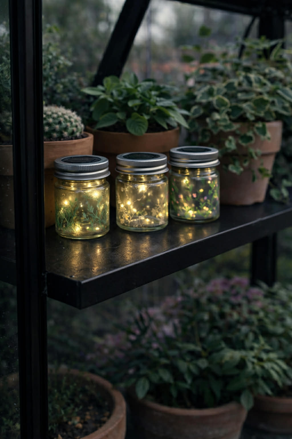 Mini-Laterne mit Solar - MIX