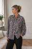Trendiges Hemd - Grau Leopard