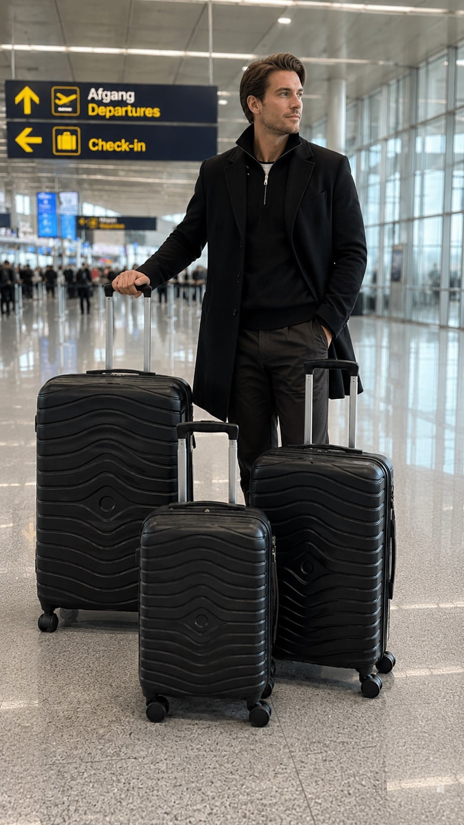 Koffer-Set aus 3 Teilen