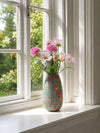 Vase Flower print 25 cm - Grün