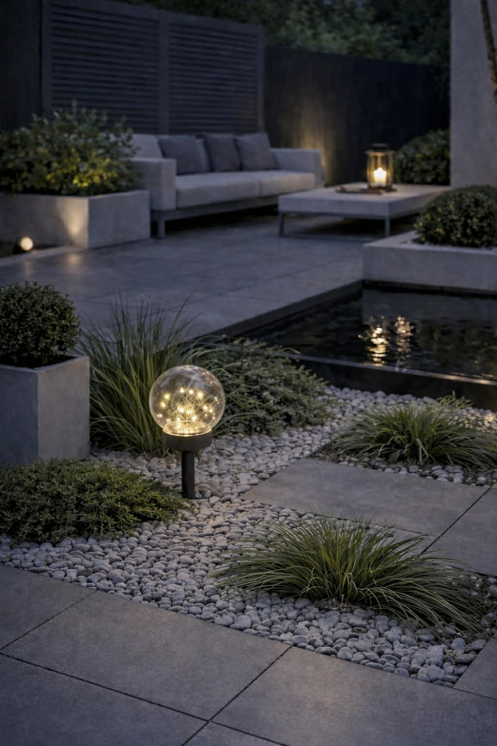 Kugel mit 20 LEDs – Solar