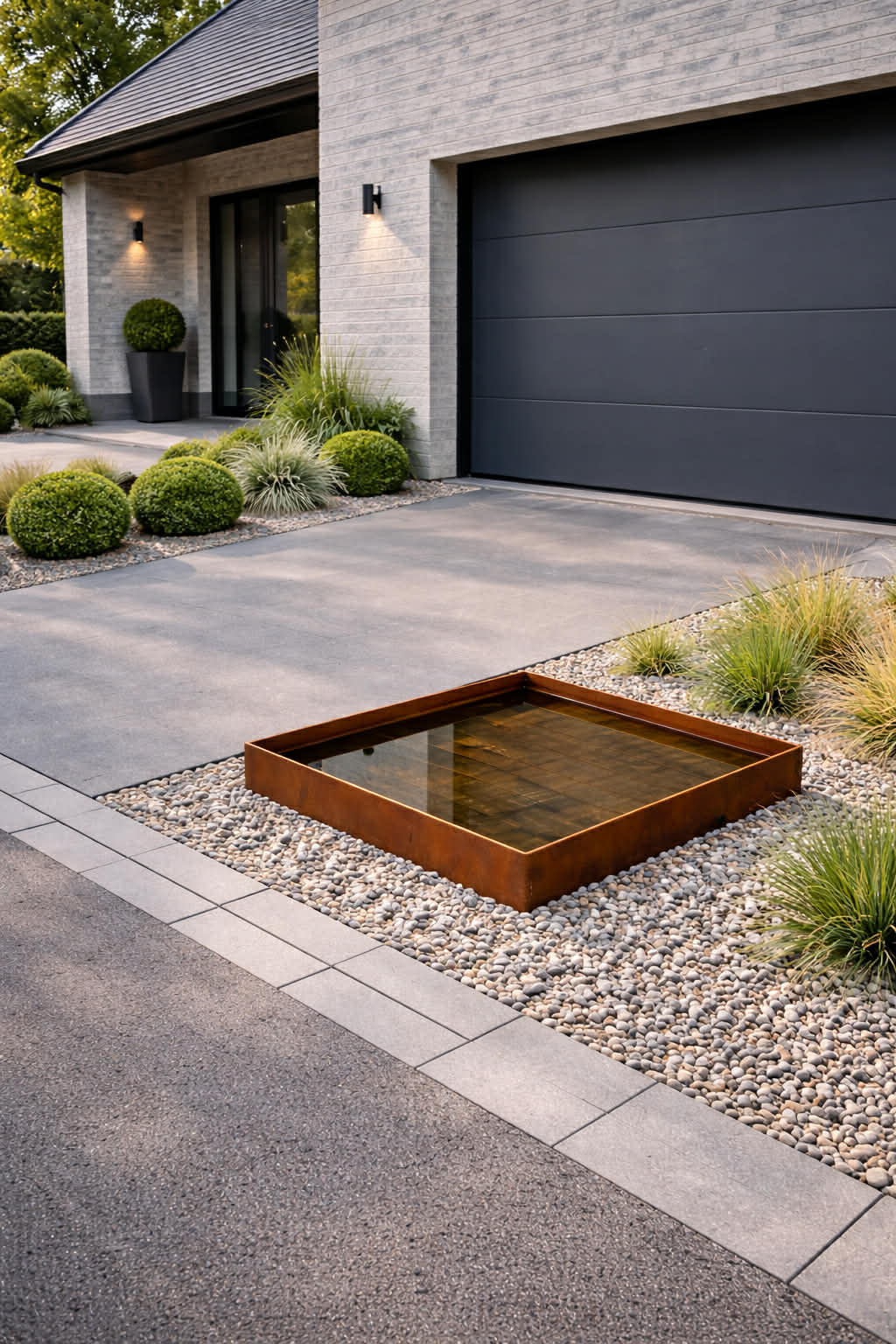 Spiegelbecken Square - Rost