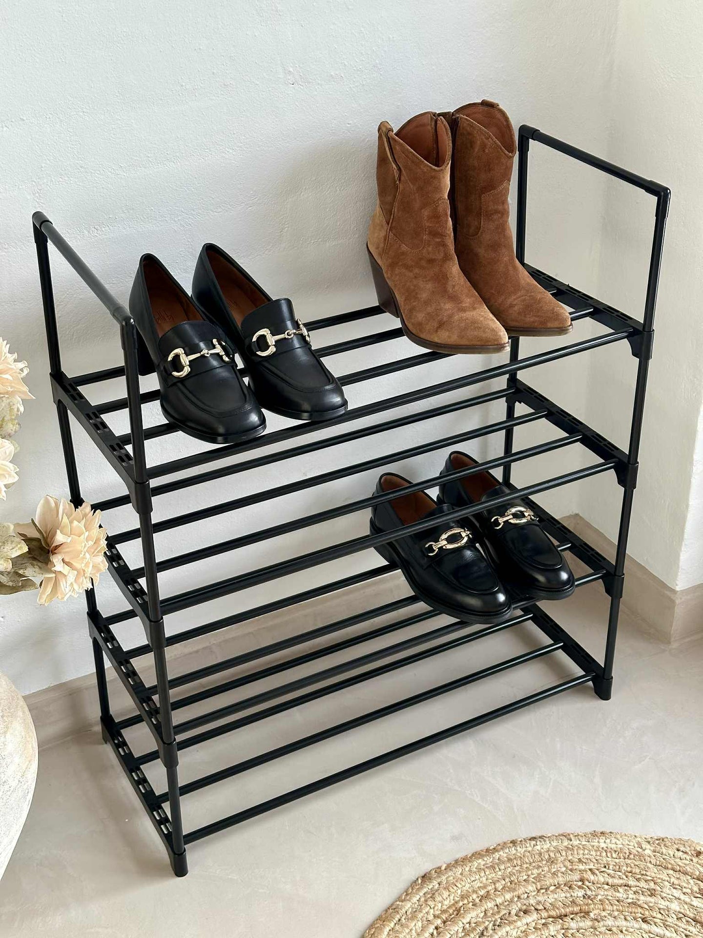 Schuhregal mit 4 Ablagen