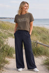 Hose Leinenmix – Navy