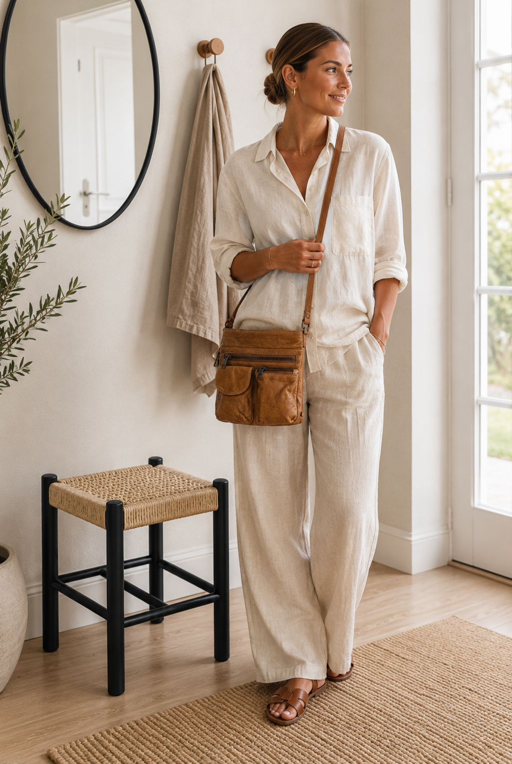Crossbody Camel – Ultra weich