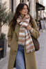 Schal Sasha - Cognac-Streifen