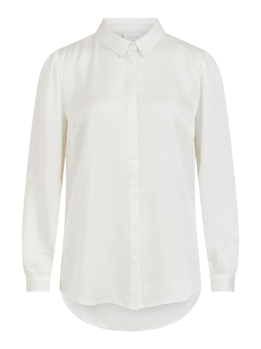 Satinbluse Luna White