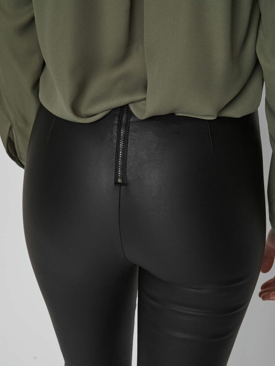 Hosen - Beschichtet mit Reißverschluss