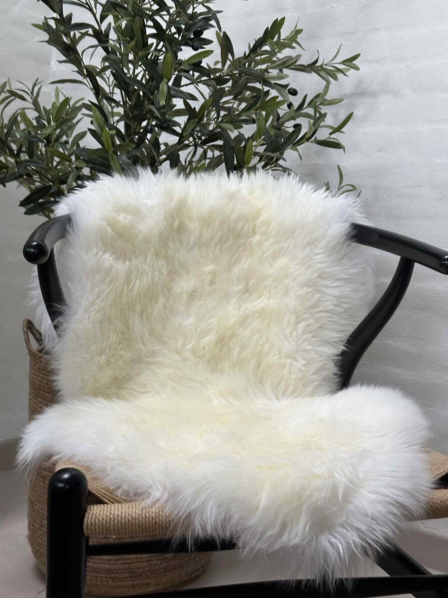 Lammfell 85x55 – Weiß
