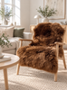 Lammfell – XL Braun 140 cm