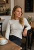 Bluse Nancy gestreift - Grau/Weiß