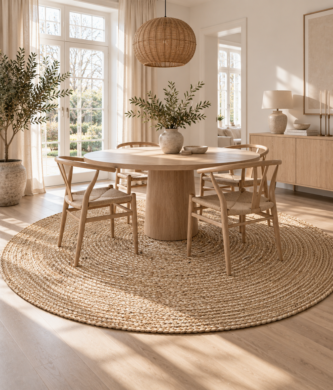 Jute-Teppich – Ø200 cm