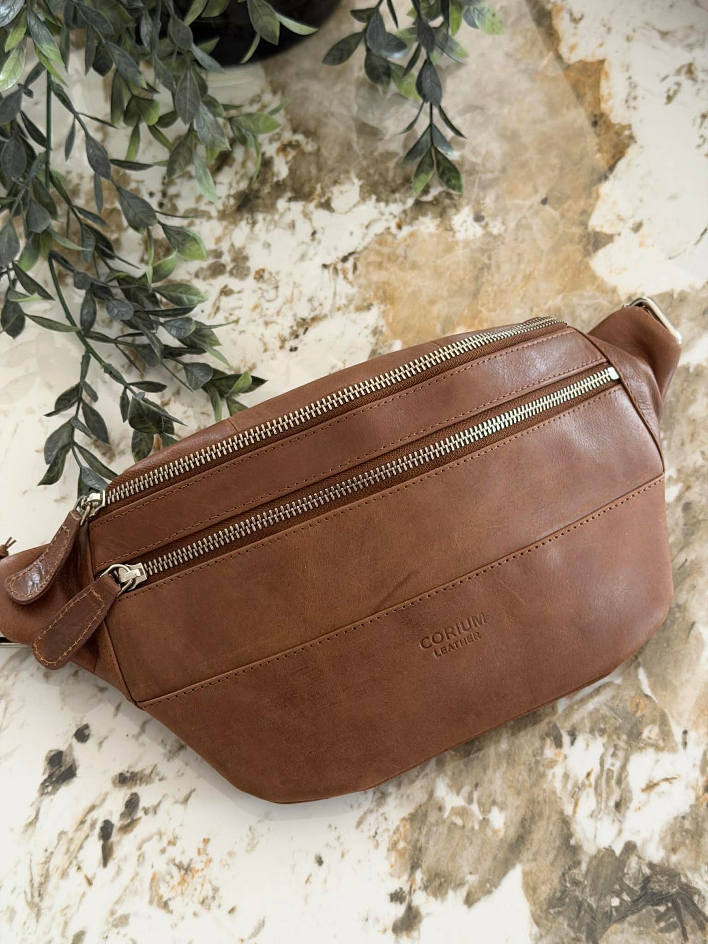 Gürteltasche - Vintage Cognac