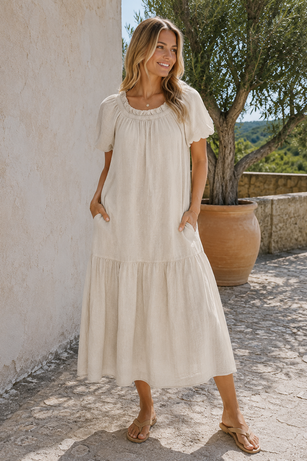 Kleid Zenith Beige