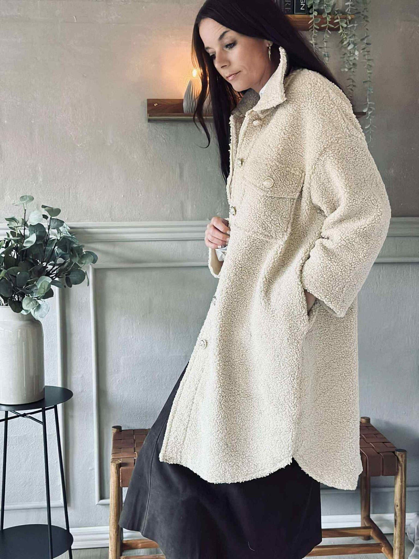 Jacke Teddy Lois beige