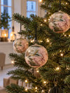 Weihnachtskugel - metal flower