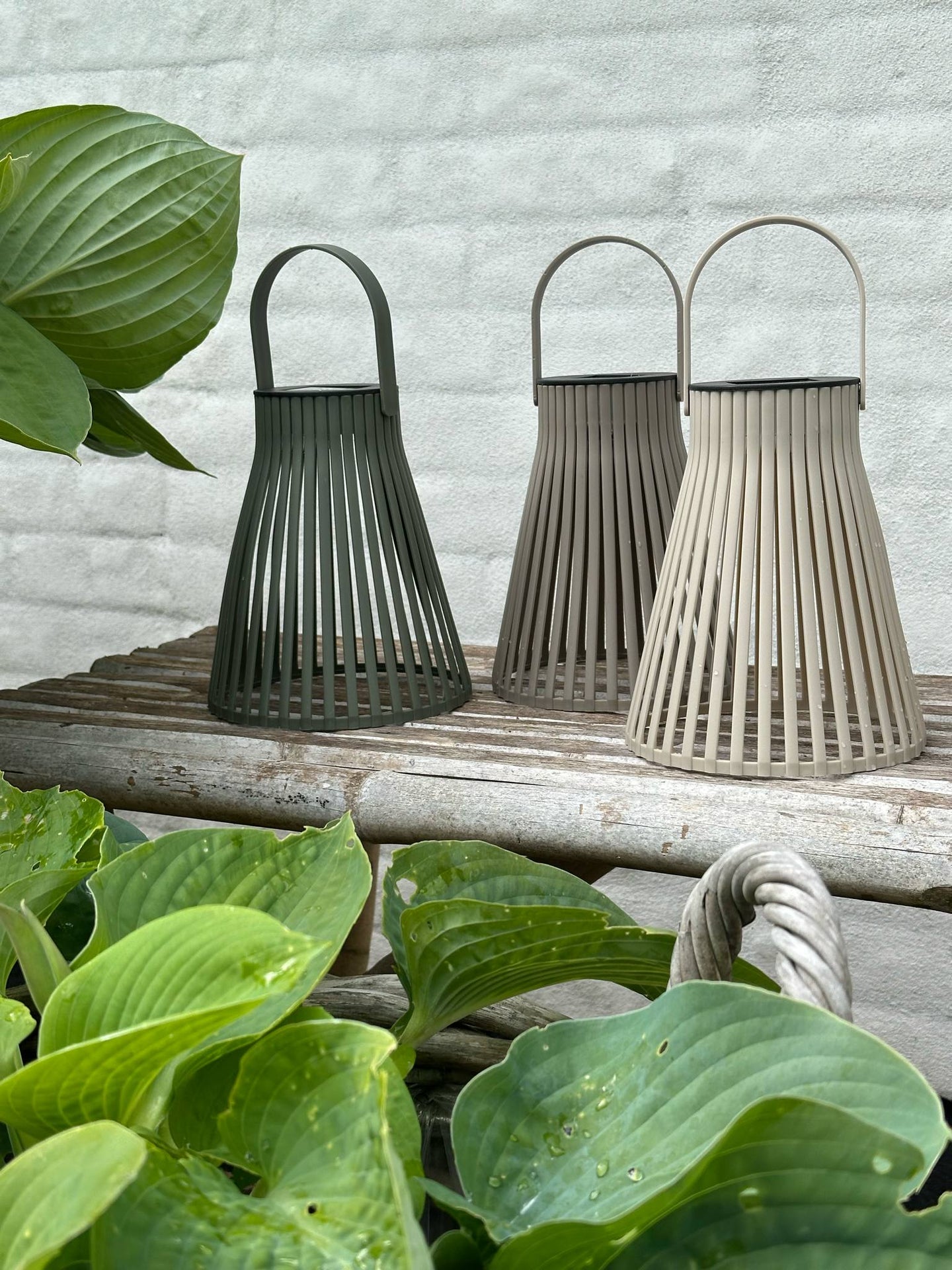 Laterne mit Solarzellen 18 cm - verschiedene Farboptionen