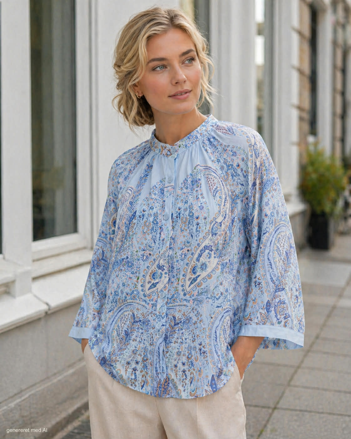 Bluse Jayla blau