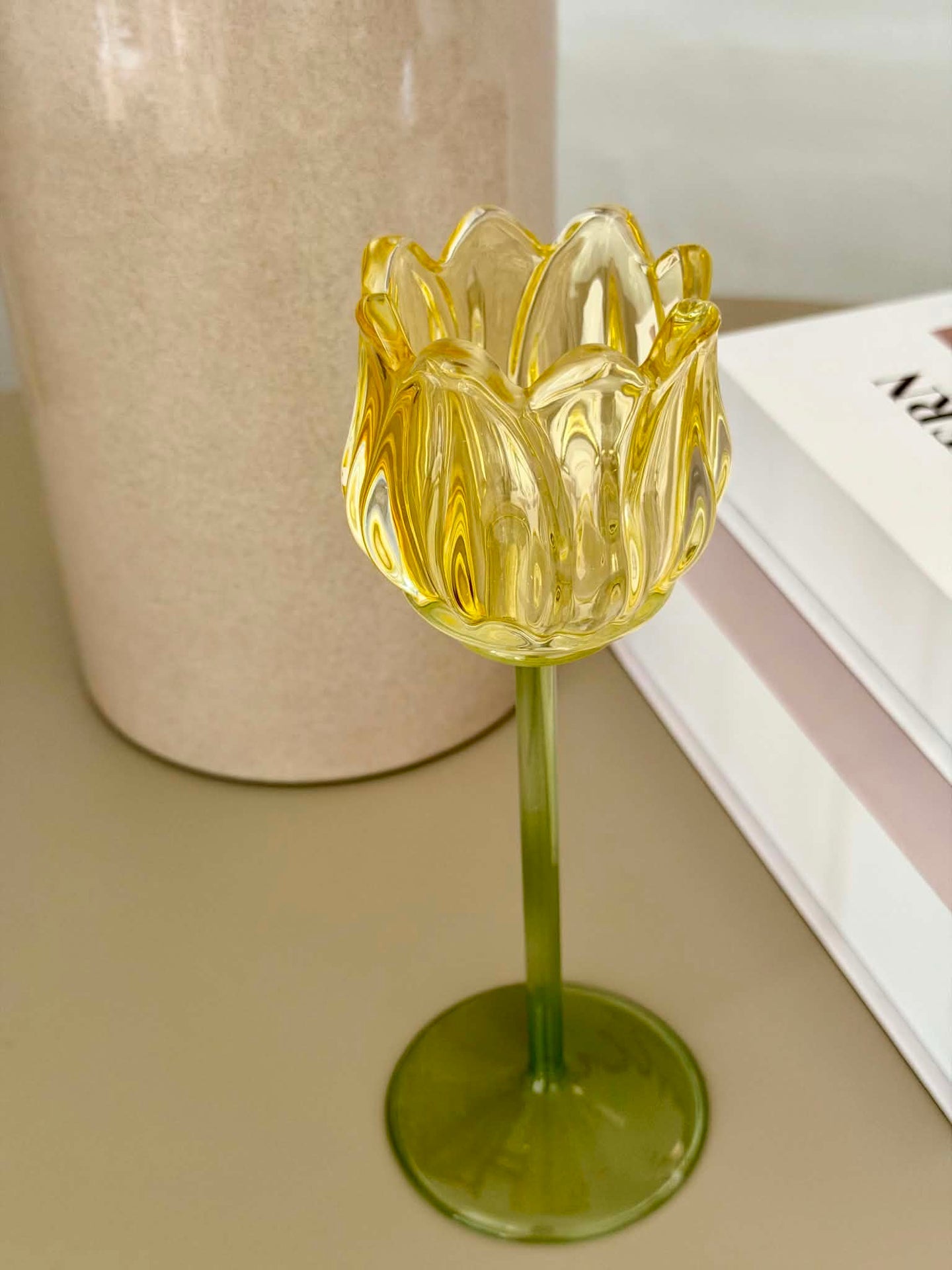 Kerzenhalter Tulipan - Gelb
