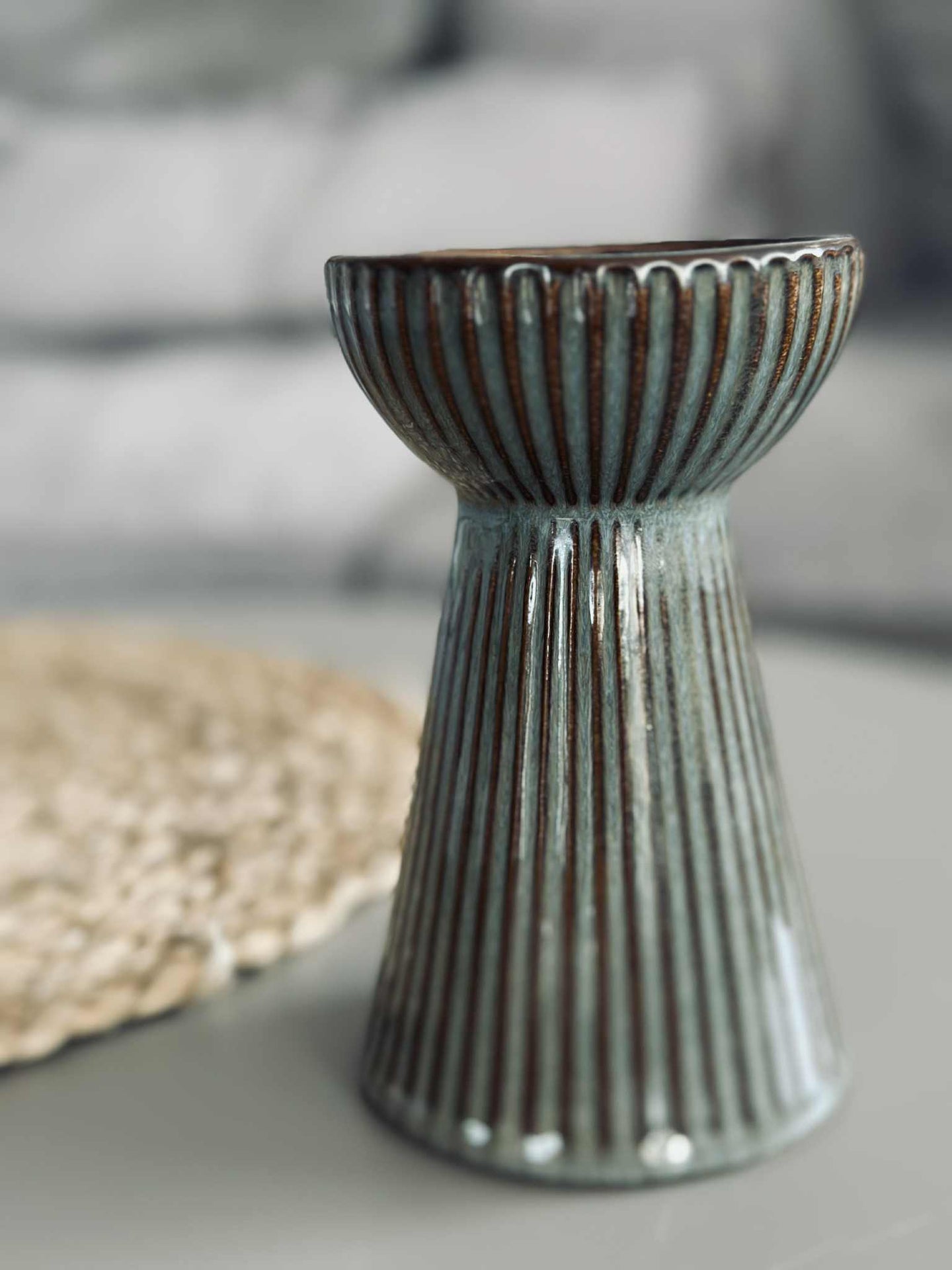 Hyazinthenvase VIGA - Grau / Braun