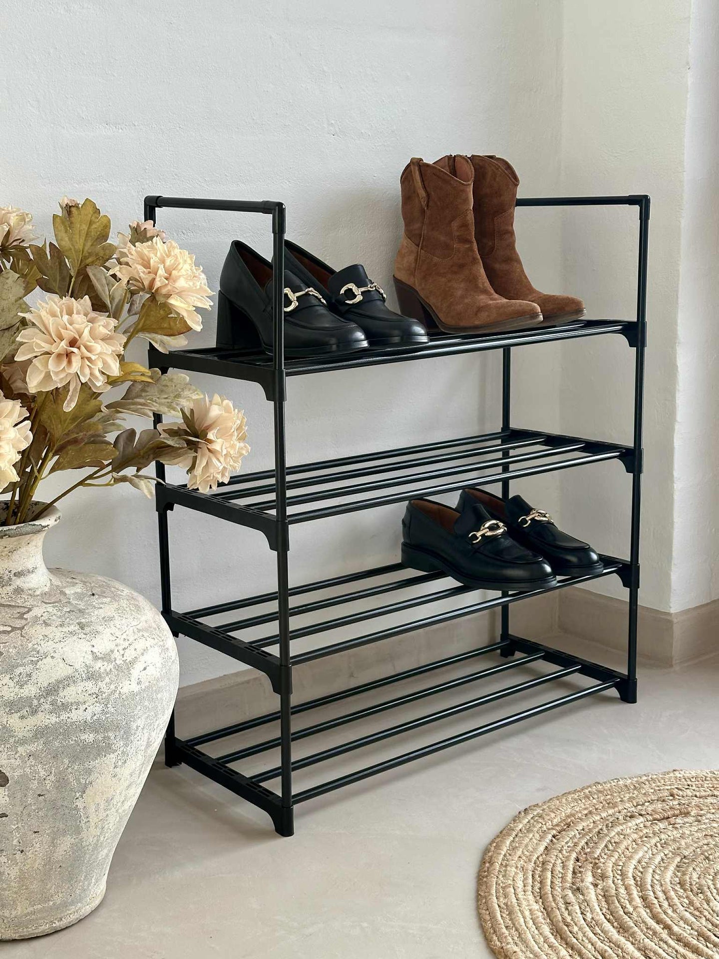 Schuhregal mit 4 Ablagen