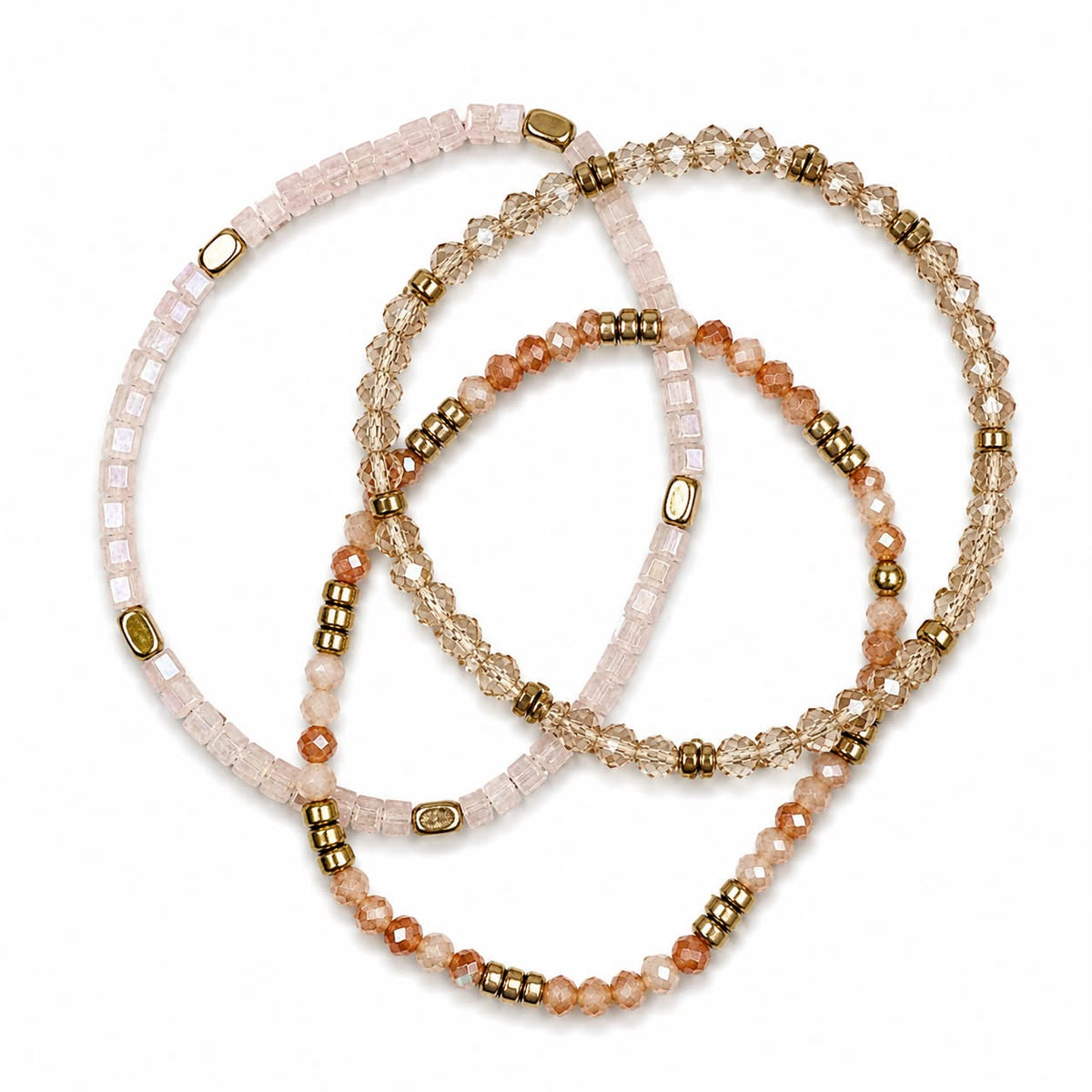 Armband Merle Natur - Set mit 3 Stk