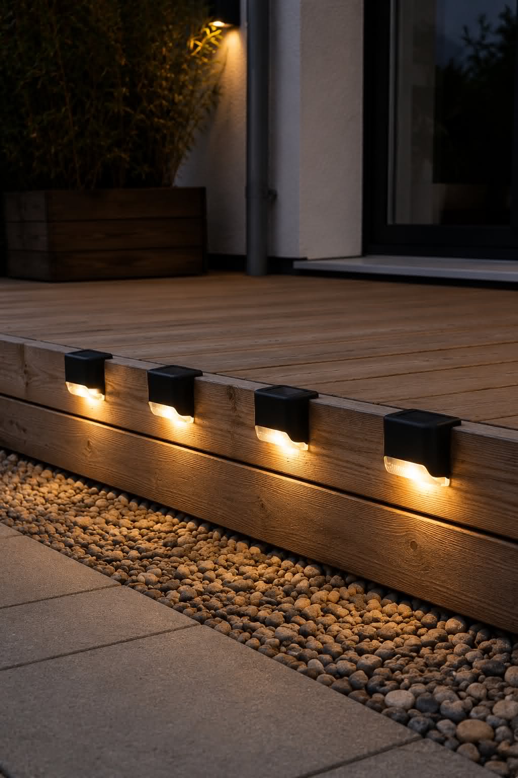 Treppenlichter mit Solar - 4 Stk.