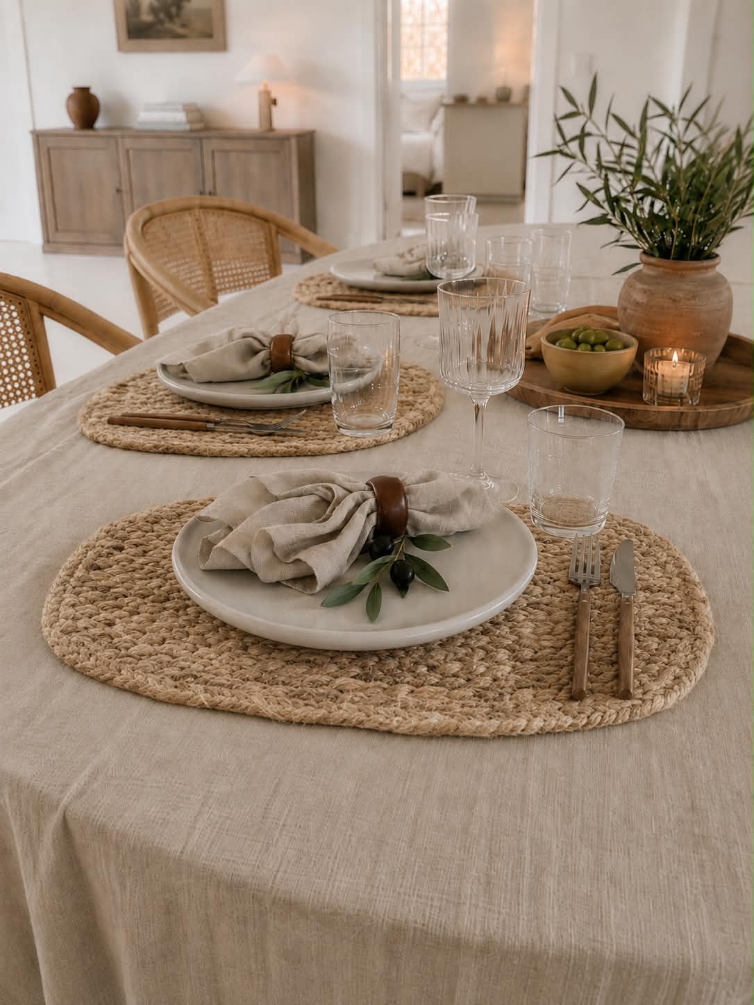 Platzset aus Jute - Oval